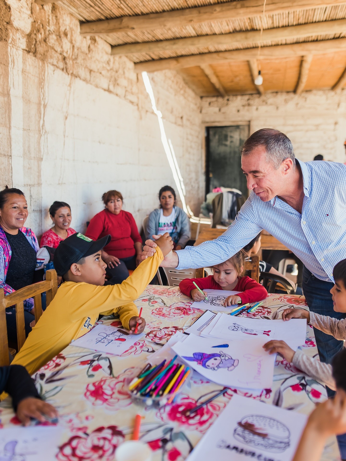 El vice gobernador de San Juan,Fabian Martin,visito a los  vecinos de Mogna, en Jachal.