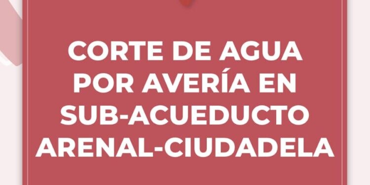 Corte de agua afecta a 12 barrios de Comodoro por una avería en el acueducto