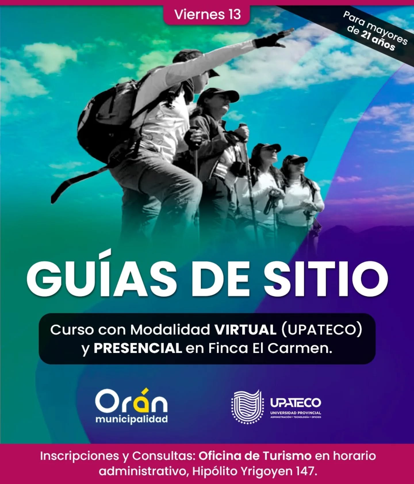 504384463_18345567655085749_4742645356134534642_n.jpg Municipalidad de Orán: Inscripciones abiertas para el curso de «Guía de Sitio»