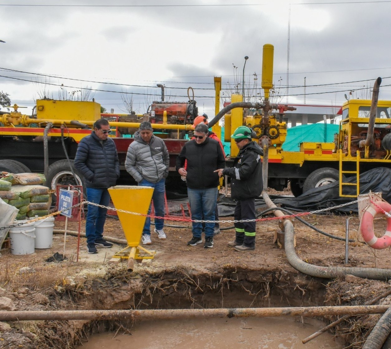 Gracias a las gestiones realizadas por el intendente Rodolfo Jalife de 25 de Mayo, finalmente llegaron las obras de agua  Casuarinas.