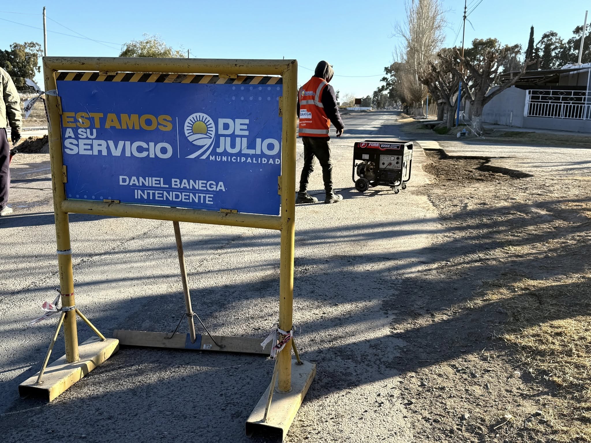 La gestión del intendente Daniel Banega de 9 de Julio sigue llevando a cabo tareas de mantenimiento en diferentes calles del departamento.
