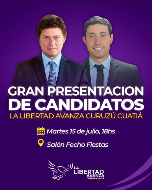 La Libertad Avanza Curuzu Cuatia presenata formula de ma nera oficial de cara a las elecciones 31 de Agosto