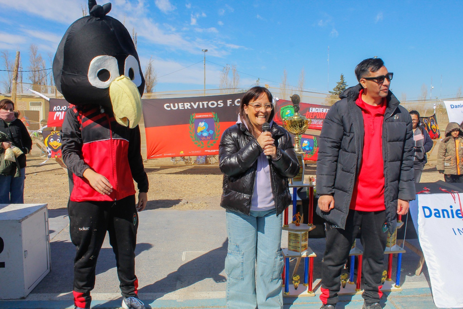 La intendenta de Chimbas sigue trabajando y apoyando a las diferentes instituciones deportivas del departamento.