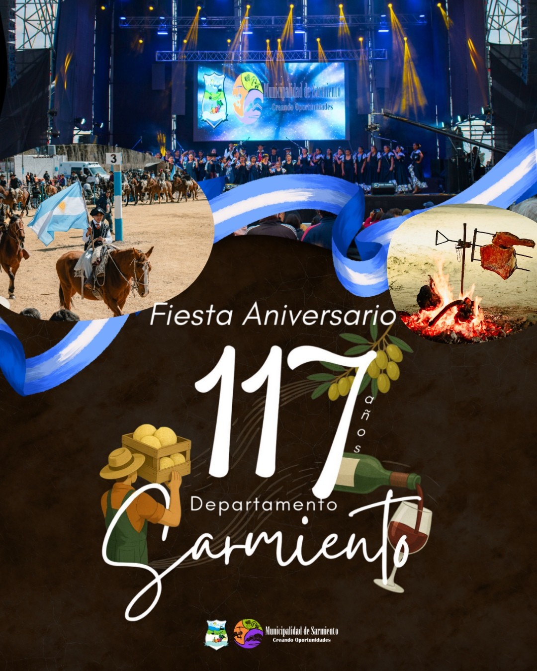 Sarmiento ya esta listo para vivir la Gran Fiesta Aniversario 117° del Departamento