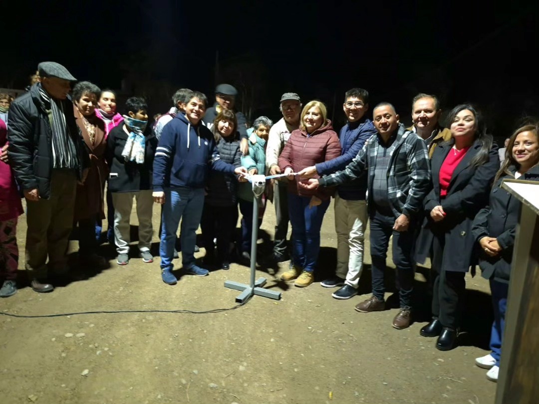 La Municipalidad de San Martín habilitó el nuevo sistema de alumbrado público en Lote Boan S.A.