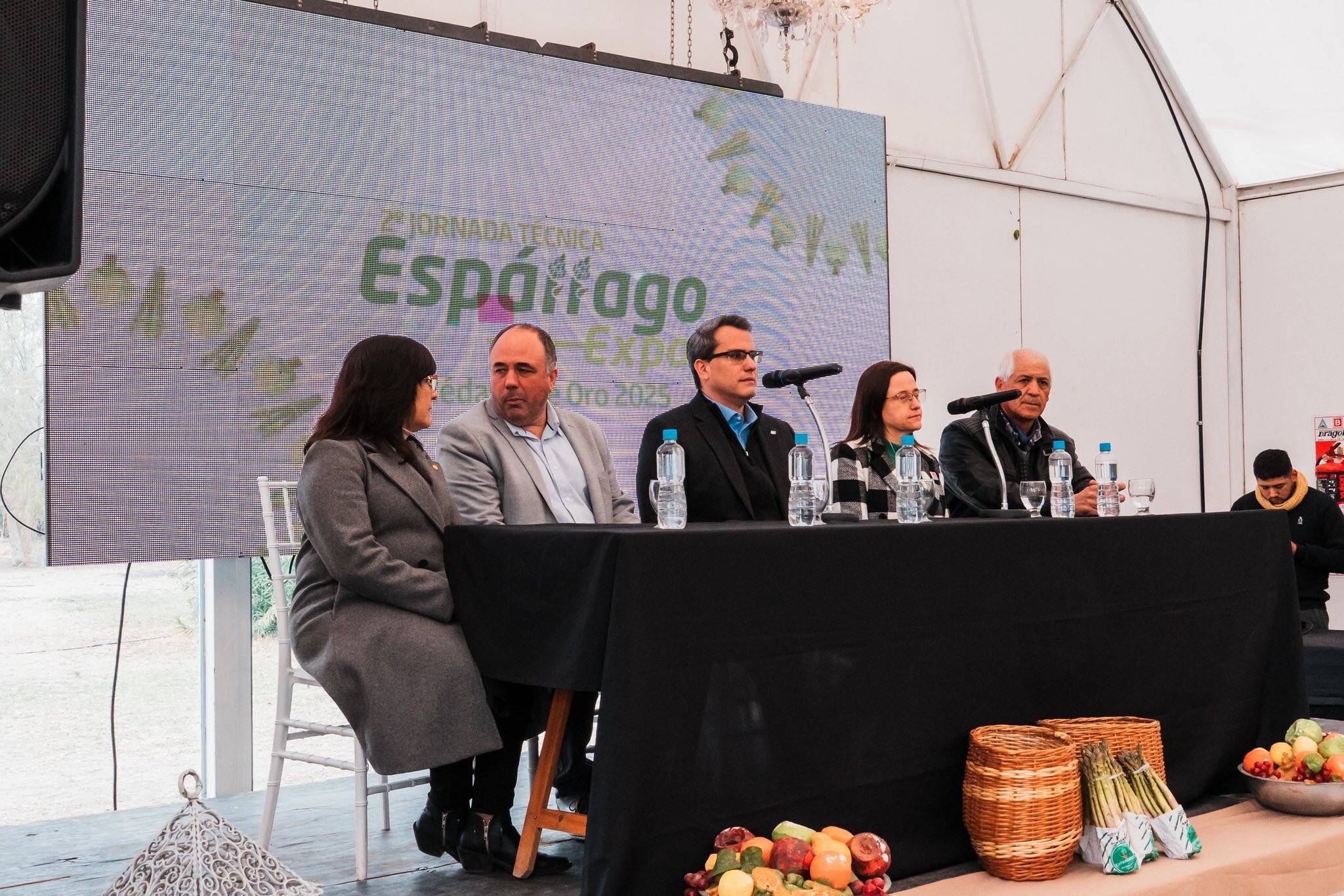 El intendente de Rawson,Carlos Munisaga, destaco lo que fue la Jornada Técnica del Espárrago