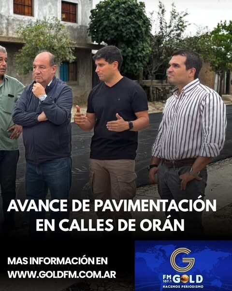 AVANCE DE PAVIMENTACIÓN EN CALLES DE ORÁN