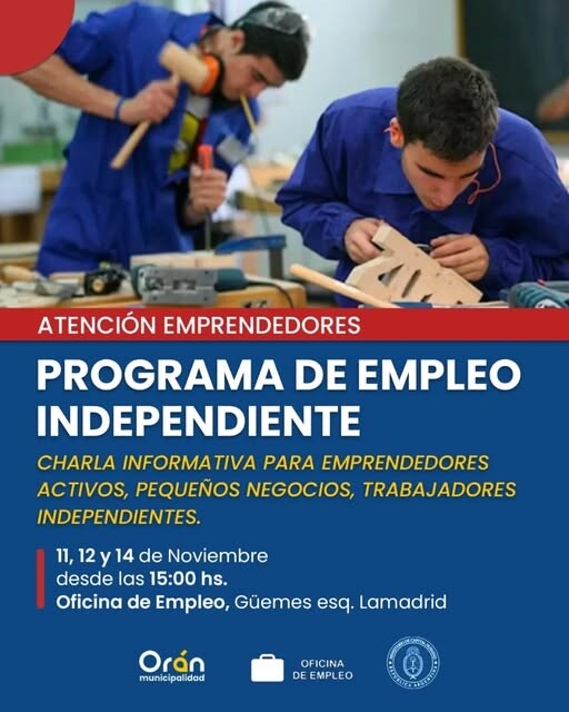 Charla informativa para emprendedores activos