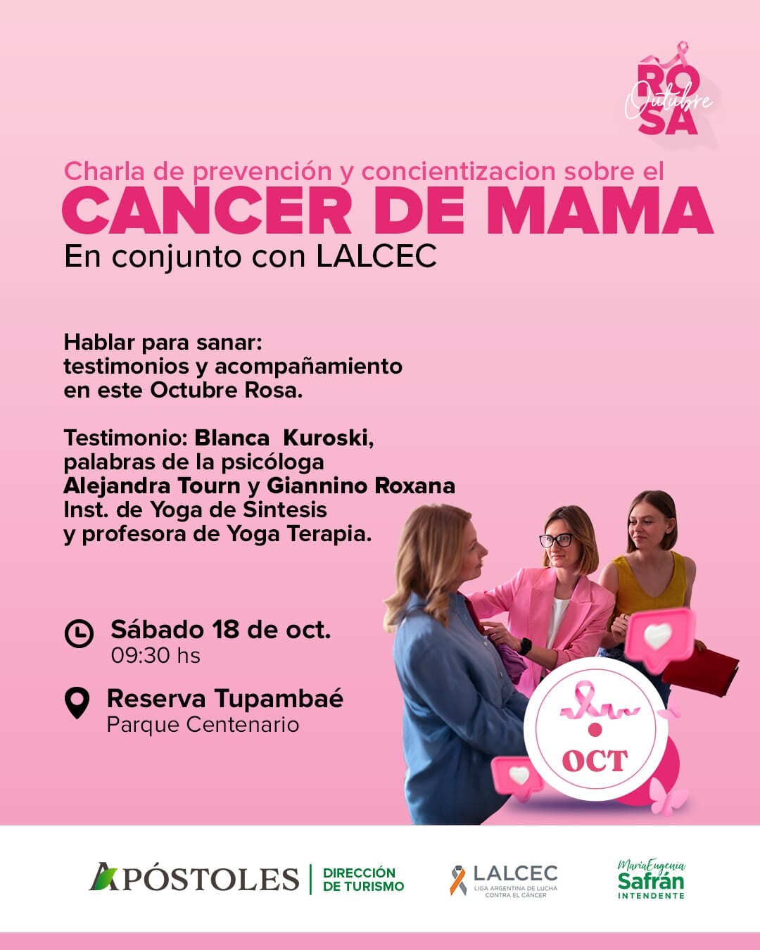 Charla de Prevención y Concientización del Cáncer de Mama junto a LALCEC Apóstoles