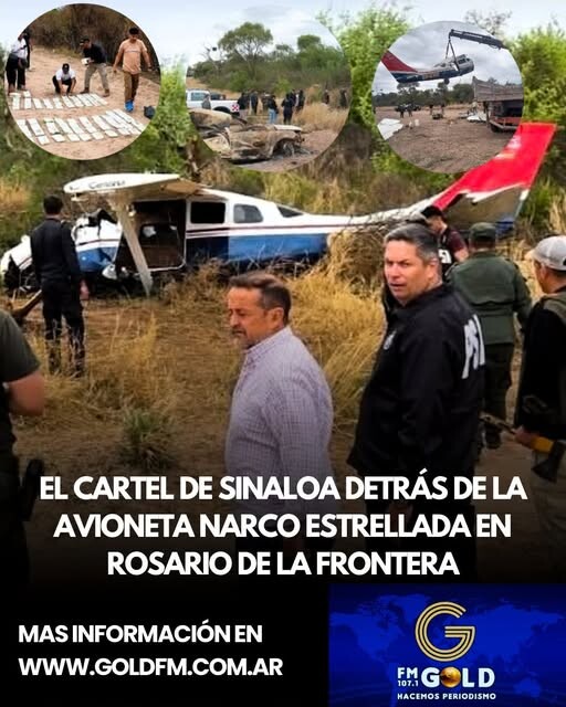 EL CARTEL DE SINALOA DETRÁS DE LA AVIONETA NARCO ESTRELLADA EN ROSARIO DE LA FRONTERA