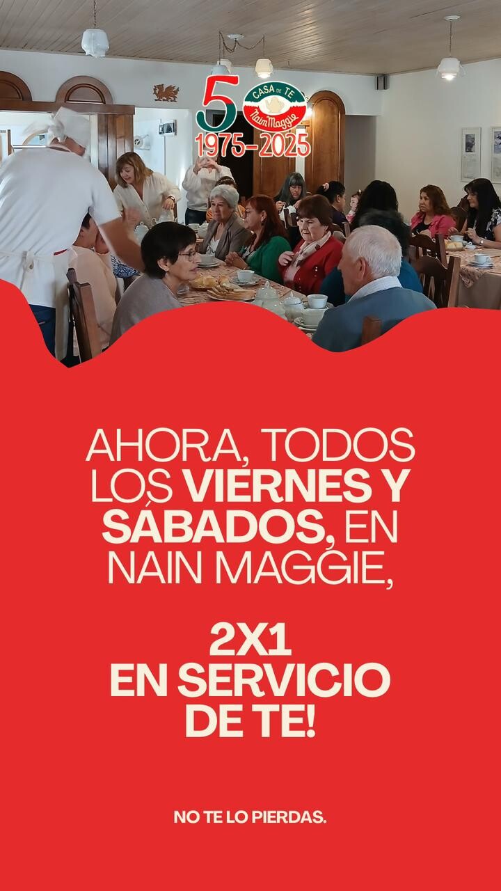 NAIN MAGGIE LANZÓ SU PROMO 2X1 EN SERVICIO DE TÉ