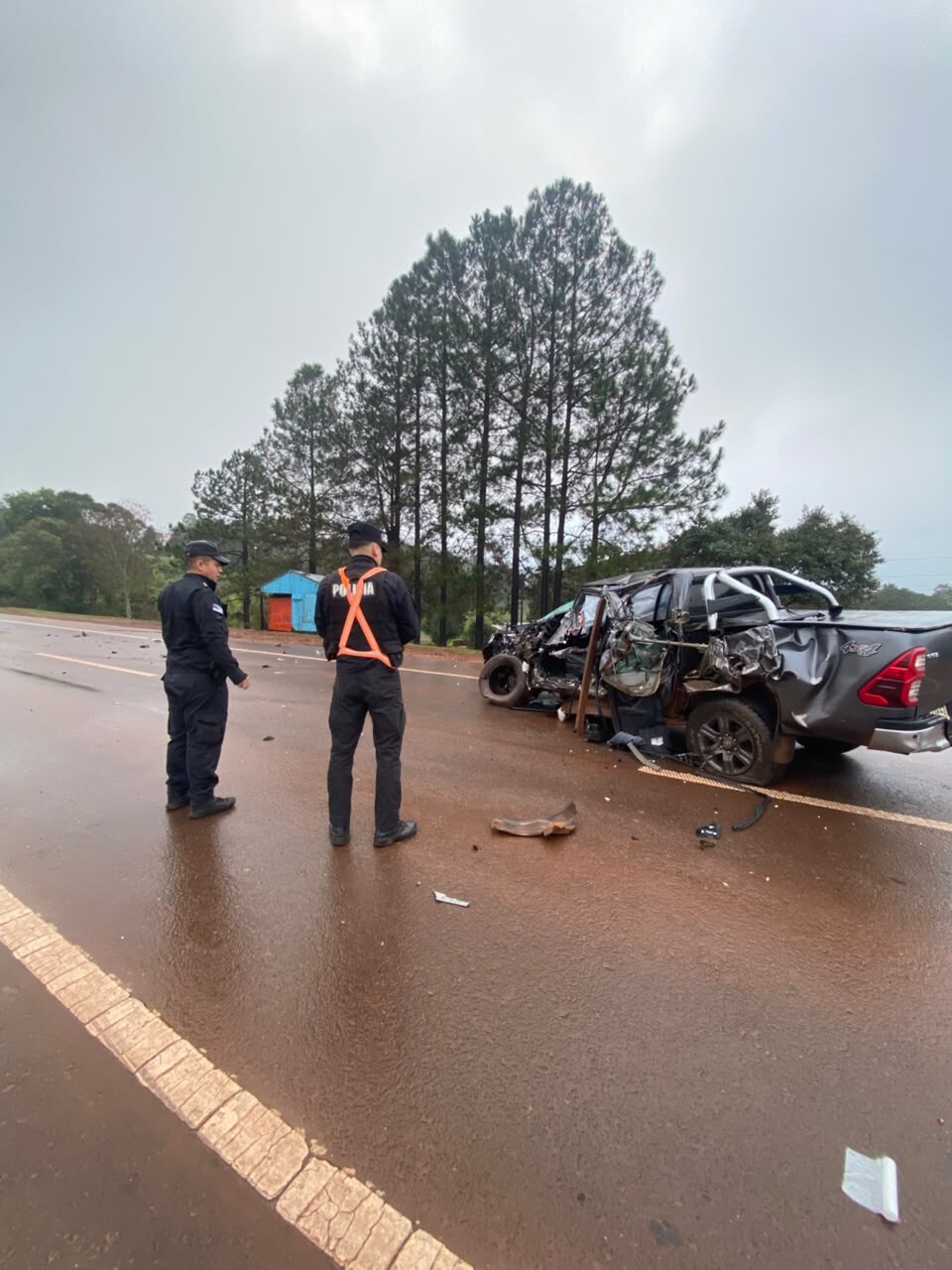 Dos lesionados tras un choque entre una camioneta y un camión en la Ruta Nacional 14 en Fracrán