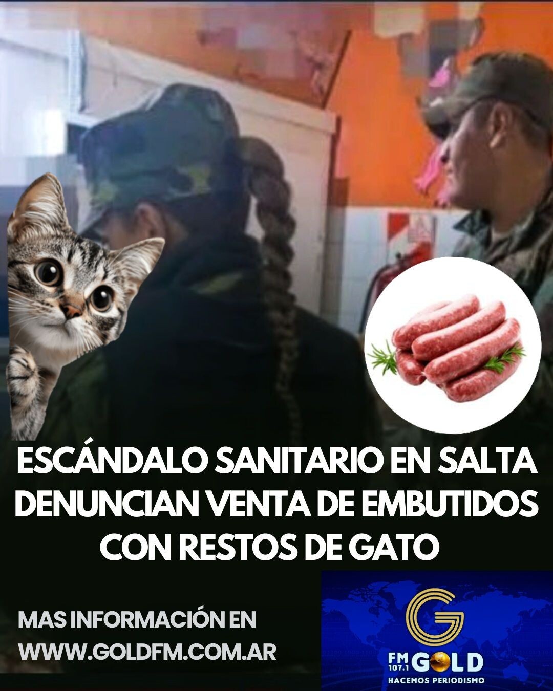 ESCÁNDALO SANITARIO EN SALTA: DENUNCIAN VENTA DE EMBUTIDOS CON RESTOS DE UN FELINO