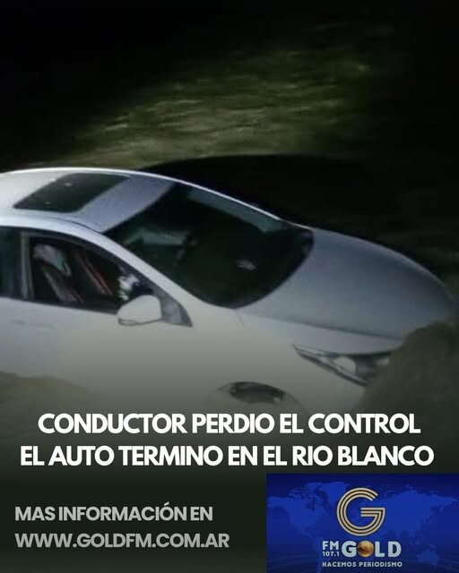 ACCIDENTE VEHICULAR EN RUTA 18 Y RÍO BLANCO: DOS PERSONAS SALEN ILLESAS