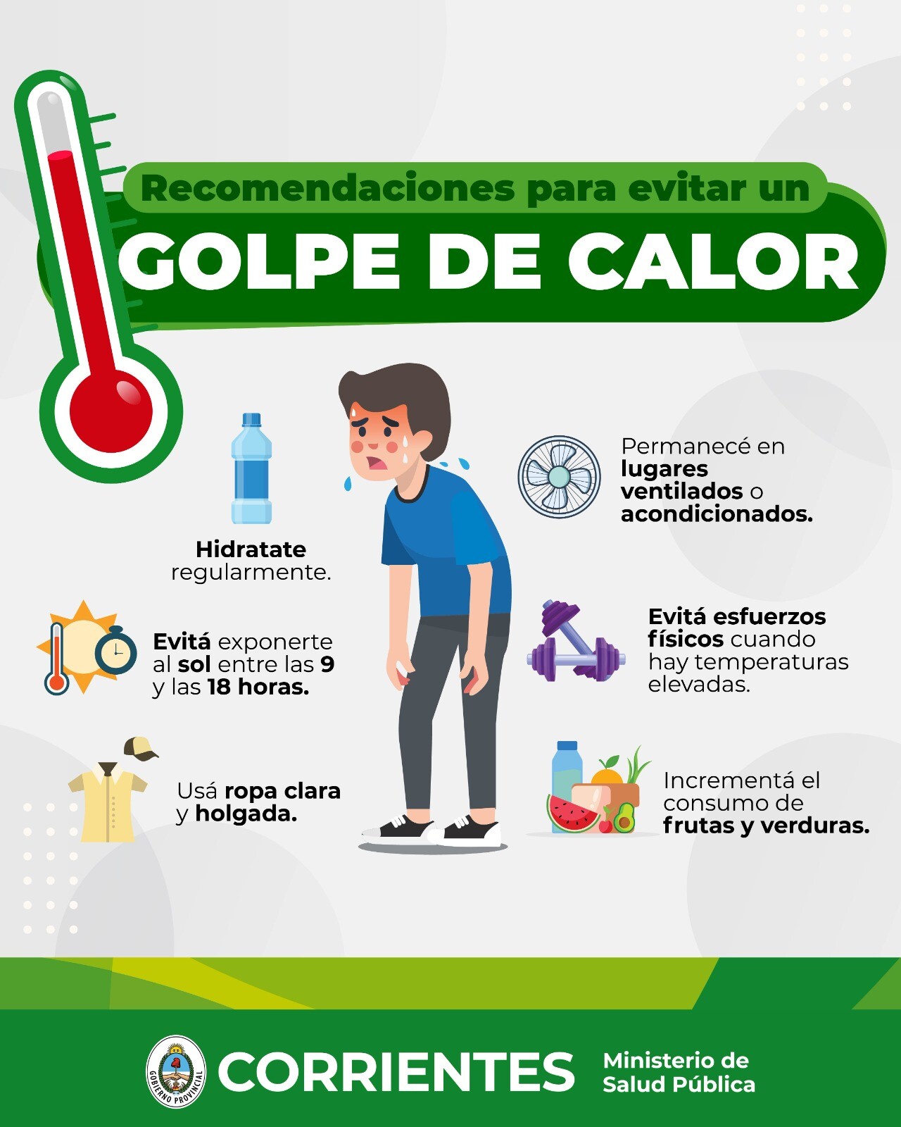 Cuidarnos del golpe de calor es clave.