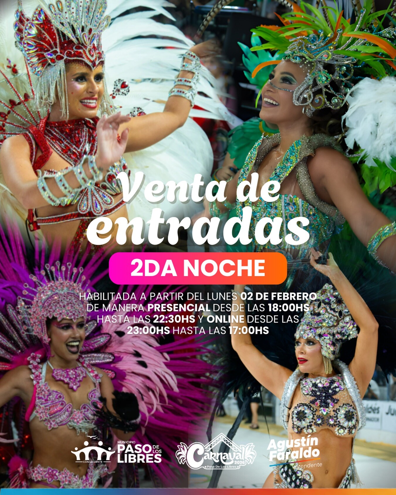 Venta de entradas para la segunda noche del Carnaval de Paso de los Libres