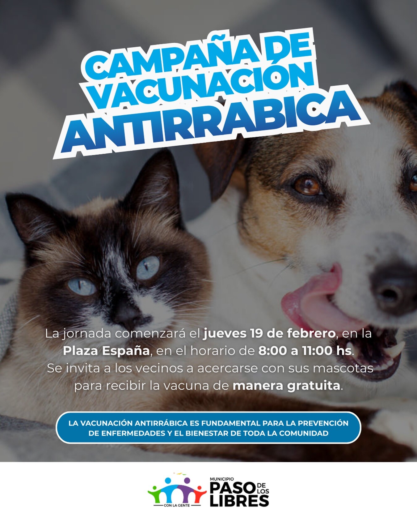 Dará inicio a la Campaña de Vacunación Antirrábica
