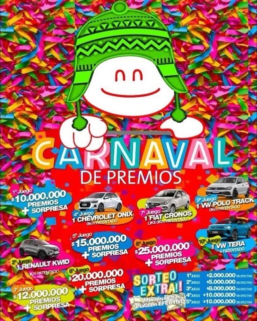 634527225_1254369160169066_8069368818824103134_n.jpg VIVÍ UN CARNAVAL DE PREMIOS Y AYUDÁ A QUIENES MÁS LO NECESITAN