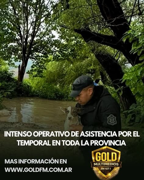 INTENSO OPERATIVO DE ASISTENCIA POR EL TEMPORAL EN TODA LA PROVINCIA