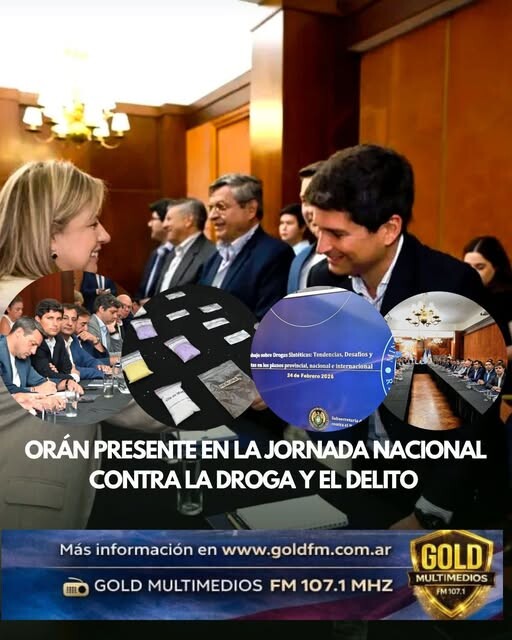 ORÁN PRESENTE EN LA JORNADA NACIONAL CONTRA LA DROGA Y EL DELITO