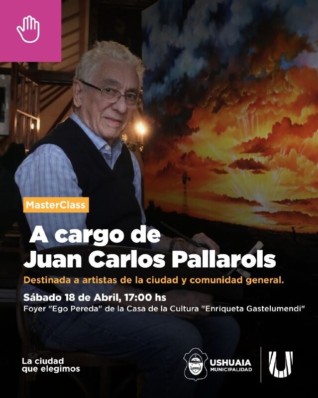 LA MUNICIPALIDAD DE USHUAIA INVITA A UNA MASTERCLASS DE PLATERÍA JUNTO AL ORFEBRE JUAN CARLOS PALLAROLS