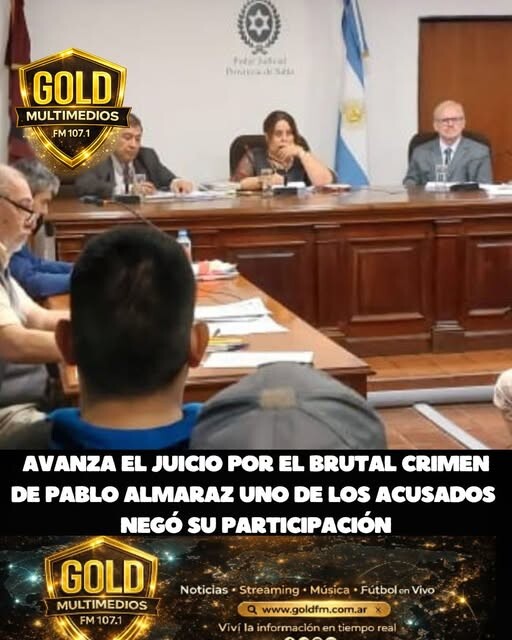 AVANZA EL JUICIO POR EL BRUTAL CRIMEN DE PABLO ALMARAZ: UNO DE LOS ACUSADOS NEGÓ SU PARTICIPACIÓN