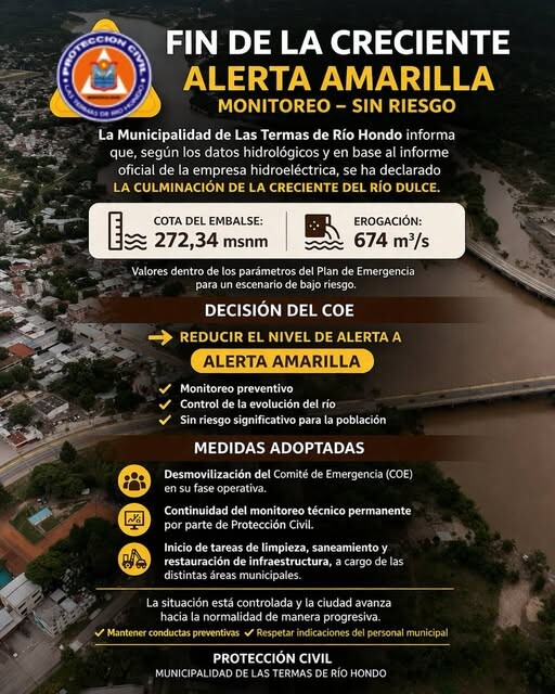 Parte de Prensa del Comité de Emergencia Municipal (COE)