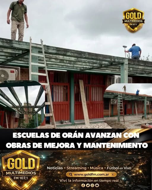 ESCUELAS DE ORÁN AVANZAN CON OBRAS DE MEJORA Y MANTENIMIENTO