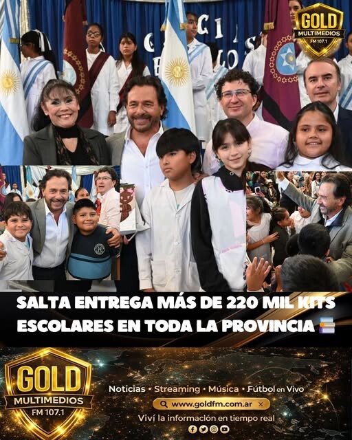 SALTA ENTREGA MÁS DE 220 MIL KITS ESCOLARES EN TODA LA PROVINCIA GUSTAVO SÁENZ DESTACÓ LA EDUCACIÓN COMO PRIORIDAD