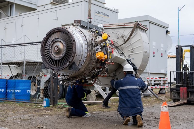 SE CUMPLIÓ EL MANTENIMIENTO INTEGRAL DE LA TURBINA TAURUS 60 EN LA USINA DE USHUAIA