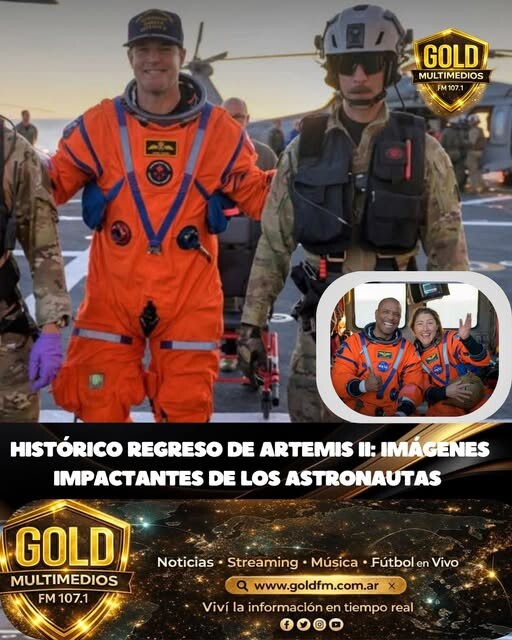 HISTÓRICO REGRESO DE ARTEMIS II: IMÁGENES IMPACTANTES DE LOS ASTRONAUTAS
