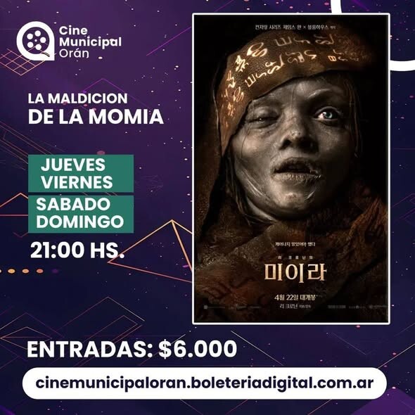 ESTRENO MUNDIAL: LLEGA “LA MALDICIÓN DE LA MOMIA” AL CINE MUNICIPAL