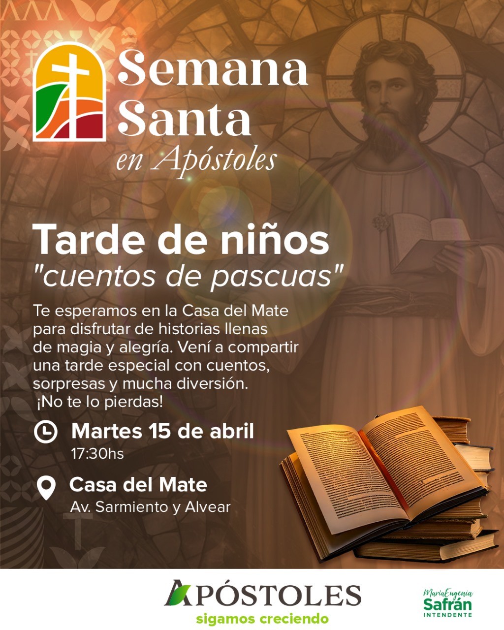 Tarde de Niños “Cuentos de Pascuas” en la Casa del Mate