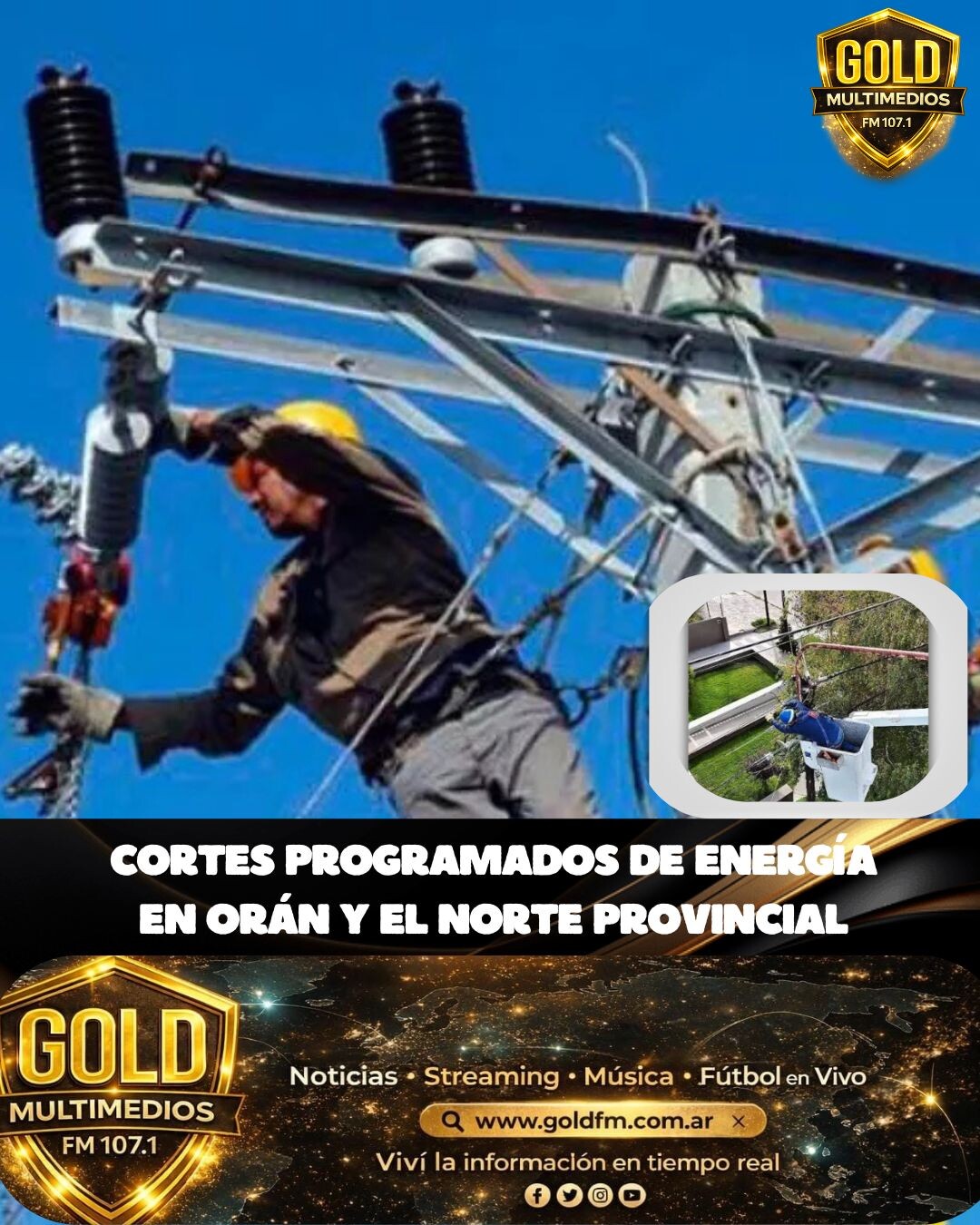 CORTES PROGRAMADOS DE ENERGÍA EN ORÁN Y EL NORTE PROVINCIAL