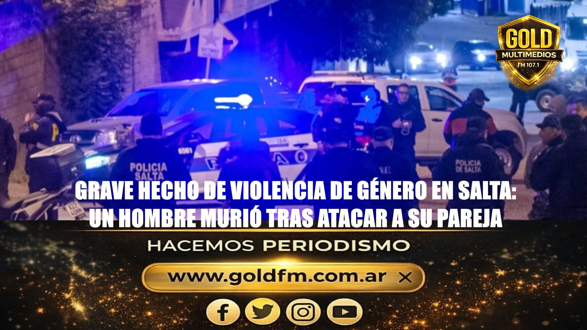 GRAVE HECHO DE VIOLENCIA DE GÉNERO EN SALTA: UN HOMBRE MURIÓ TRAS ATACAR A SU PAREJA