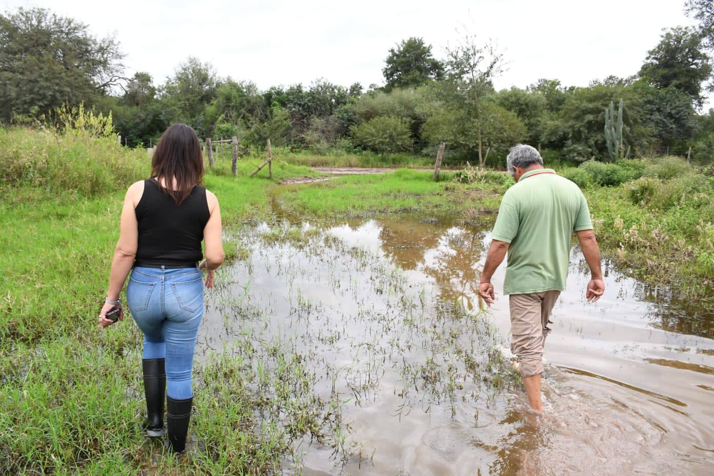 TRES ISLETAS | RECORRIDA Y TRABAJOS EN ZONAS AFECTADAS POR EL AGUA