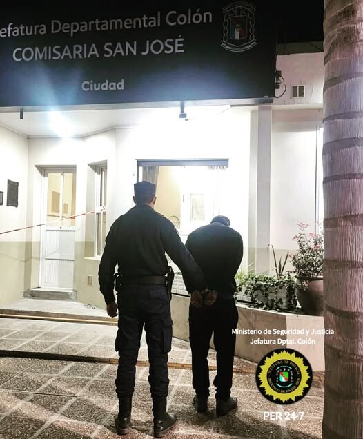 SAN JOSÉ: APREHENSIÓN DE UN MASCULINO POR LESIONES CON ARMA BLANCA.