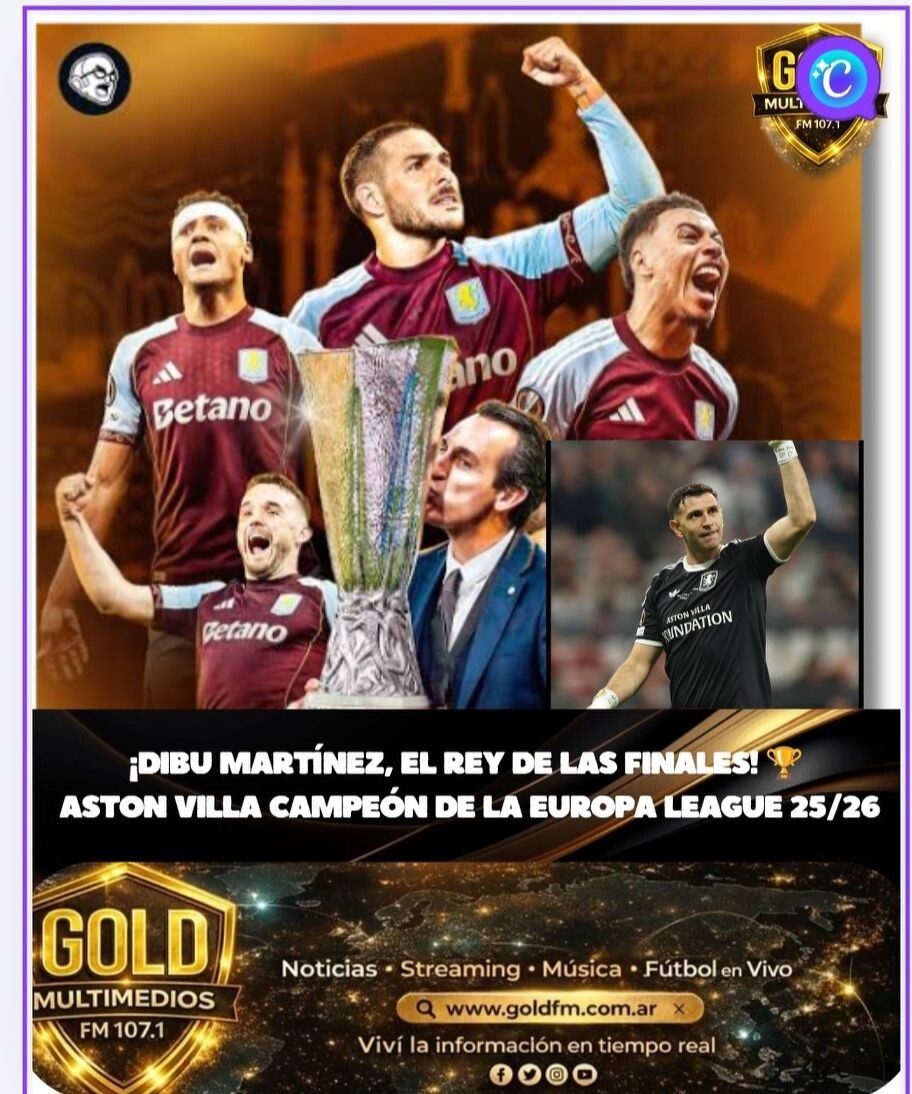 DIBU MARTÍNEZ HACE HISTORIA: ASTON VILLA CAMPEÓN DE LA EUROPA LEAGUE