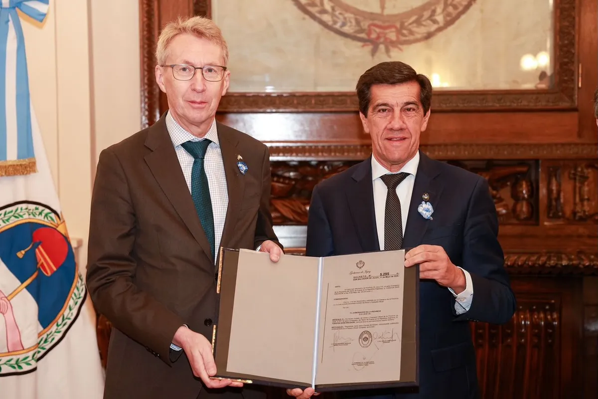 Sadir recibió al embajador del Reino de Suecia en la Argentina