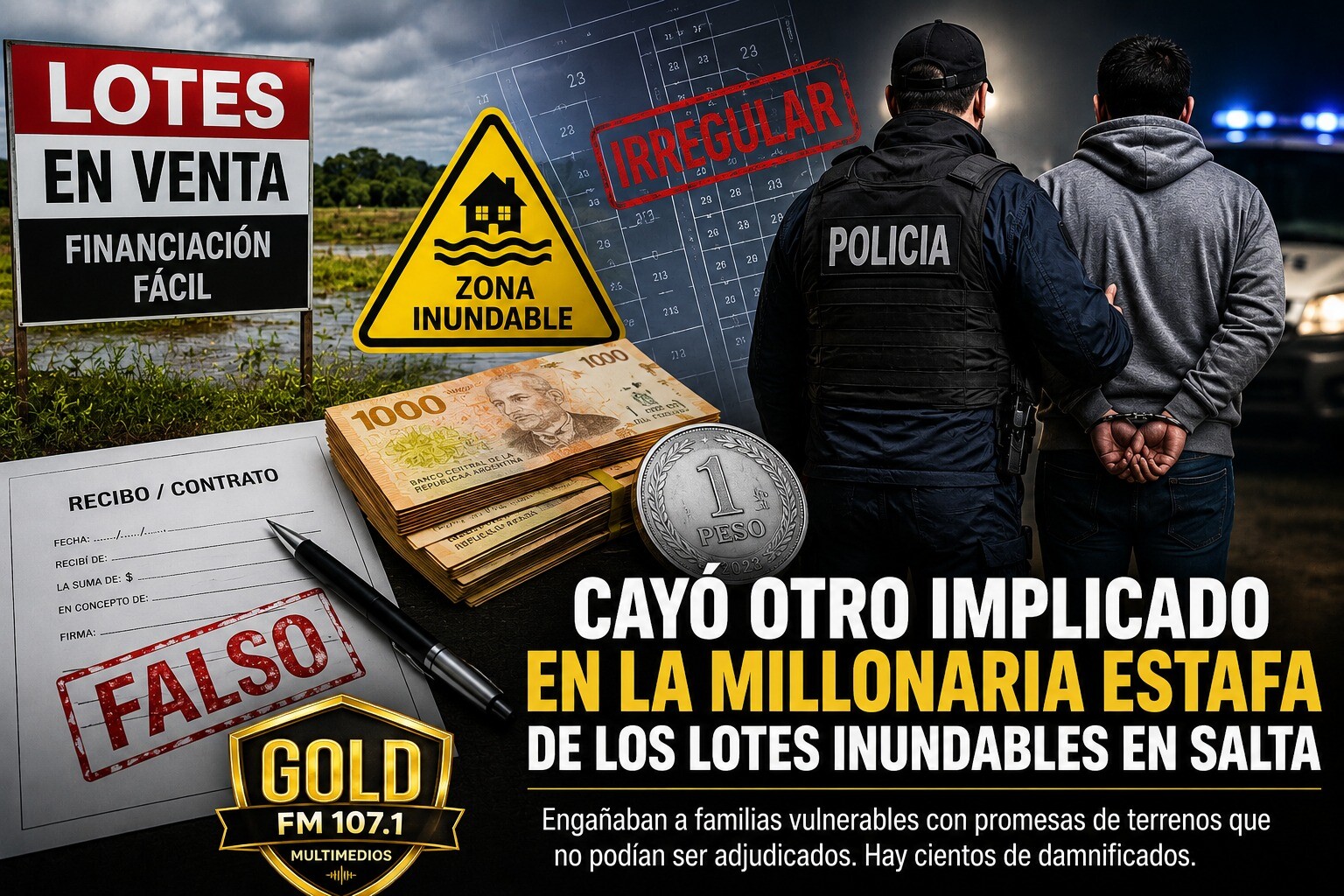 NUEVA DETENCIÓN EN LA CAUSA POR LA PRESUNTA ESTAFA DE LOTES EN SALTA