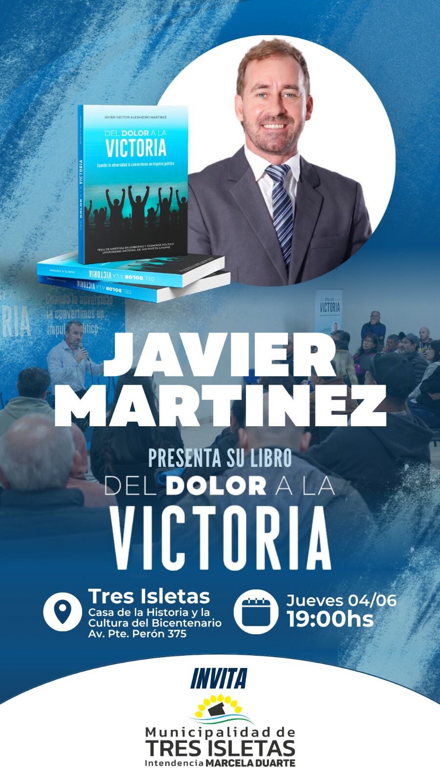 TRES ISLETAS: PRESENTACIÓN DEL LIBRO “DEL DOLOR A LA VICTORIA”