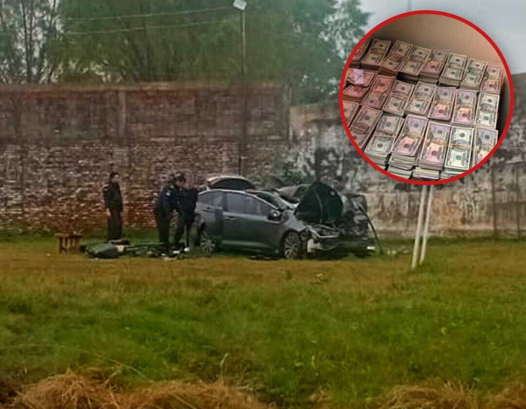 Millonario hallazgo tras un choque en Ruta 12: secuestran más de $182 millones ocultos en un automóvil
