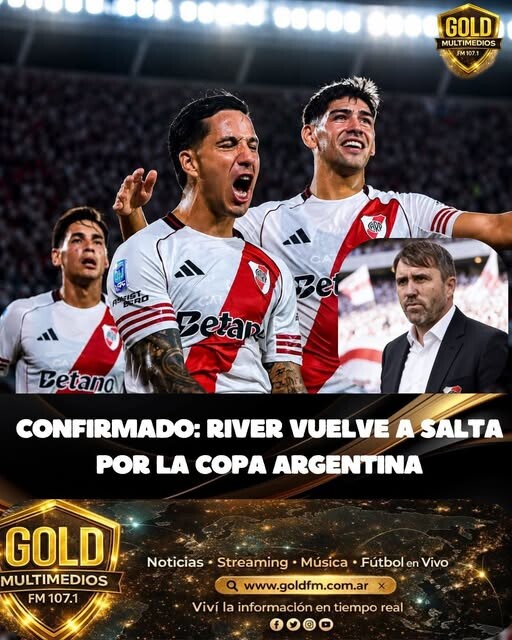 CONFIRMADO: RIVER VUELVE A SALTA POR LA COPA ARGENTINA
