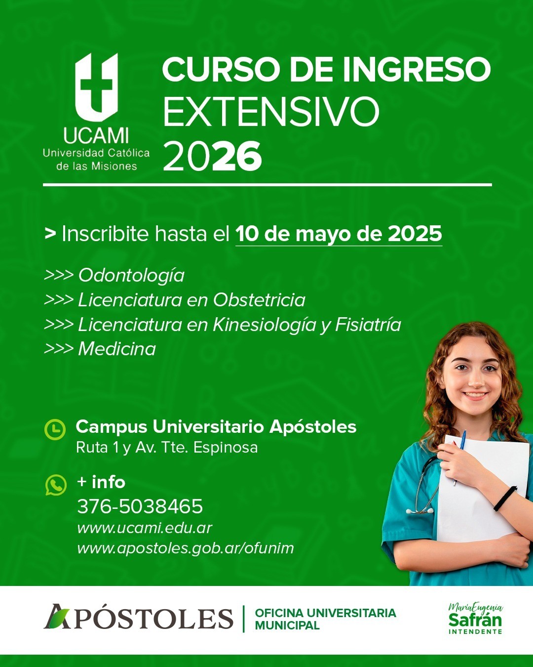Educación Universitaria al alcance de los apostoleños y vecinos de la zona sur de Misiones.