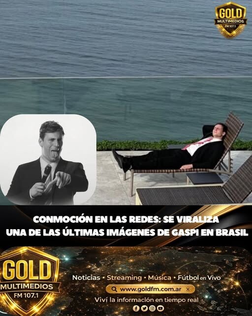 CONMOCIÓN EN LAS REDES: SE VIRALIZA UNA DE LAS ÚLTIMAS IMÁGENES DE GASPI EN BRASIL
