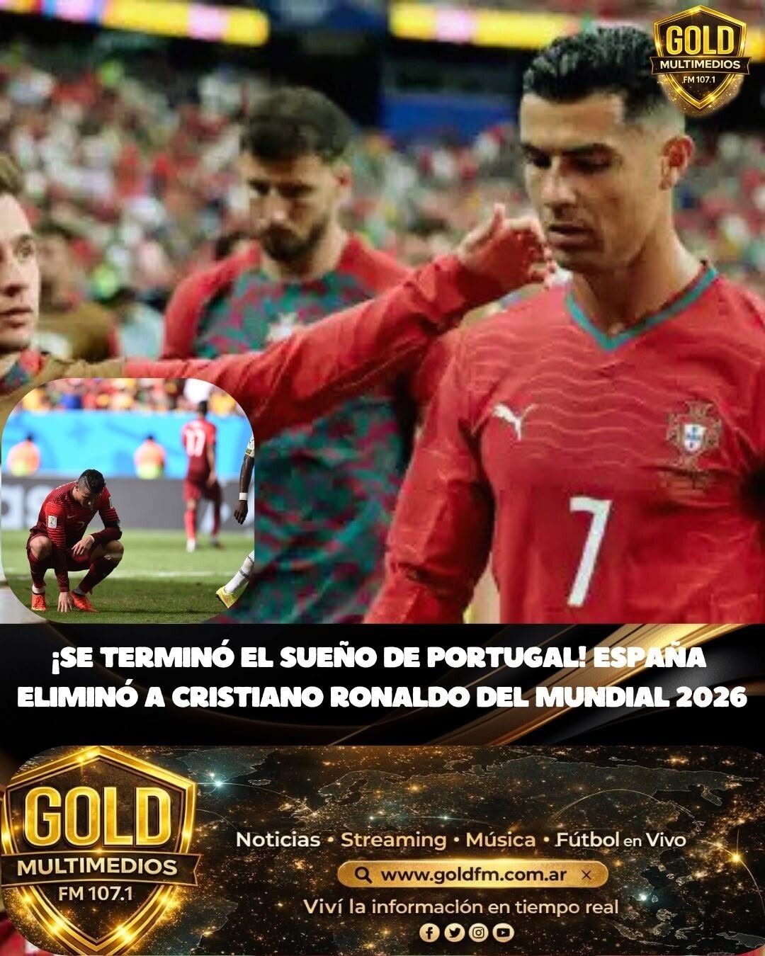 España eliminó a Portugal y puso fin al sueño mundialista de Cristiano Ronaldo