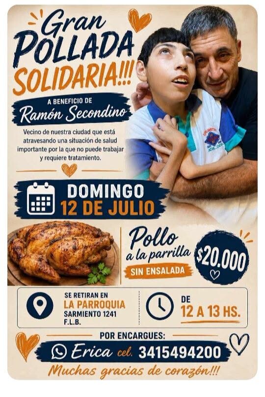 Todos por Ramón: organizan una gran pollada solidaria