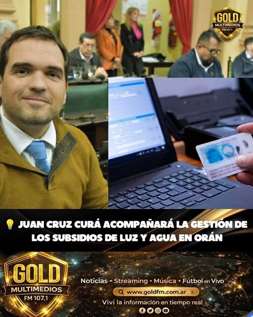 Juan Cruz Curá acompañará a los vecinos de Orán en la gestión de subsidios de luz y agua