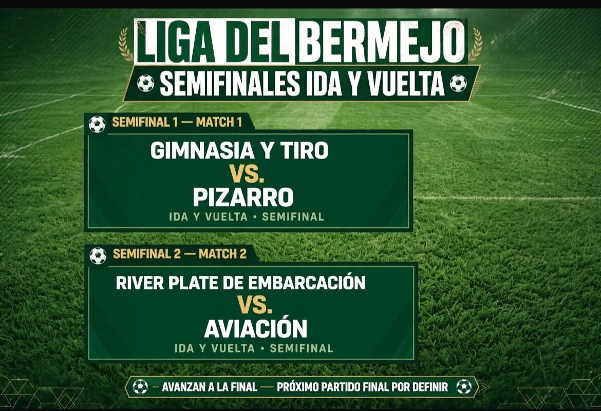 Cruces de semifinales de la Liga del Bermejo de Oran