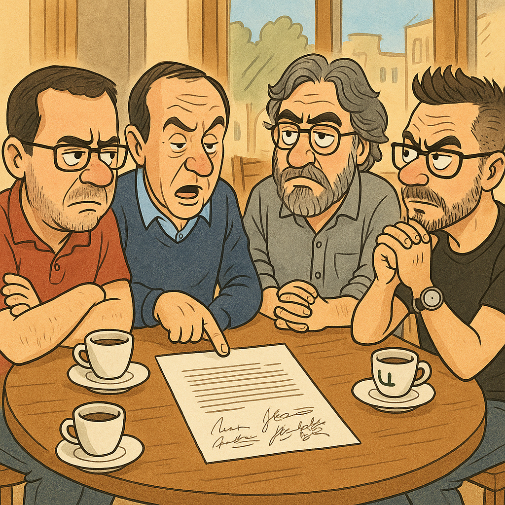 Café con postre institucional, mas de lo mismo